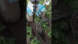окучивание с мотоблоком нева мб-2