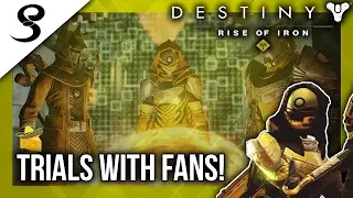 Destiny - Trials With Fans! w/ CheddarSombrero 9-0 Flawless Attempts! (PS4)