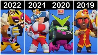 All New Year Animation (2019-2022) in Brawl Stars with Sound | Skins & Pins