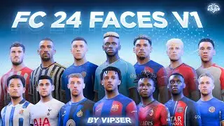 FC 24 FacePack V1 By ViP3eR For FIFA23 + Tutorial | TU17.1