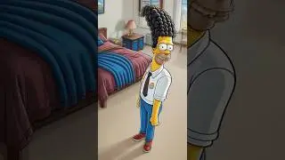 Converting into AI Simpsons #entertainment #simpsons
