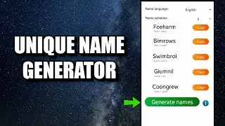 Unique Name Generator - App Trailer
