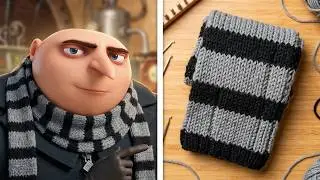 How to make a Gru scarf from Despicable Me