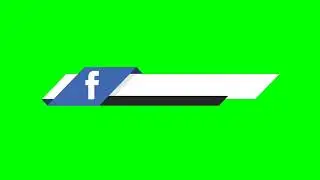 Facebook Lower Third Green Screen 
