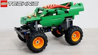 ДРАКОН НА КОЛЁСАХ: Новый ЛЕГО Техник pull-back набор 42149 Dragon 2023