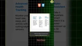 How To Make Products Landing Page -Apple Watch ⌚| Using HTML & CSS 