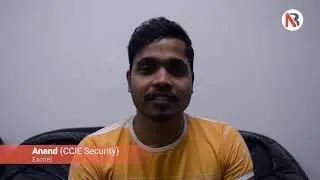 Anand got Placed in Excitel just after CCIE Security V6 Course at Network Bulls