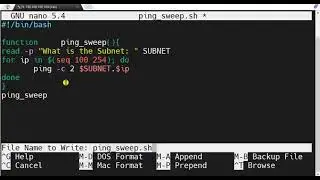 Ping Sweep | Linux