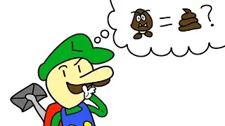 Luigi Ponders What a Goomba is