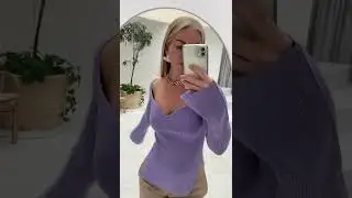 Топ с вырезом бюстье  лаванда