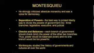 6 Enlightenment Philosophers - Montesquieu