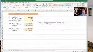 Excel Financial Functions PMT, PV, Rate, NPER