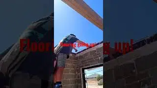 🛠️Building A Top Floor on Off Grid House! 🔩 #construction #offgrid #building #subscribe