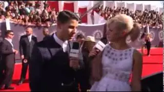 Nick Jonas on the red carpet of the VMAs 2014