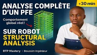 Complete analysis of a final year project (PFE) on Robot Structural Analysis
