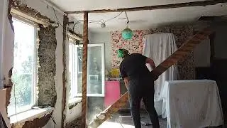 Переделки в саманном доме. Чем заняться когда муж на вахте🤣