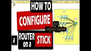 Router on a stick configuration Packet Tracer