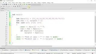 C++ for loop