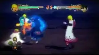Naruto Ultimate Ninja Storm 2 - Naruto Hokage Modo vs Sasuke Akastuki