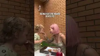 Каждый в детстве делал это? завтракаем с сыном.