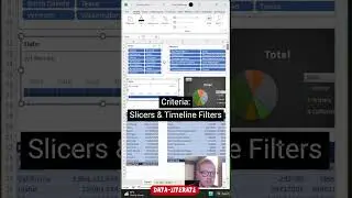 Excel // Filter multiple visuals with Slicers Pt. 2 #shorts