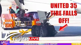 BREAKING NEWS: UNITED 35 LANDS AFTER TIRE FALLS OFF!