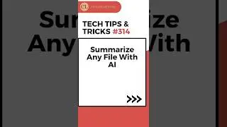 Summarize Any File With AI  I Cosas Learning | Tech Tips & Tricks 
