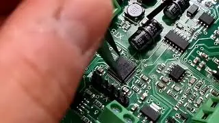 Перепайка контроллера stm32f103c8t6 на плату.
