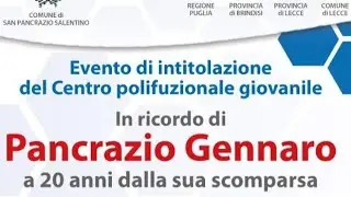 Pancrazio Gennaro 20 anni dalla scomparsa
