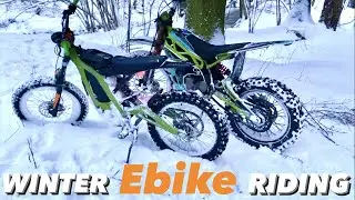 Winter enduro on Ebikes, SURRON, SE e-bash