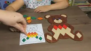 Мозаика Мишка (как научить играть)