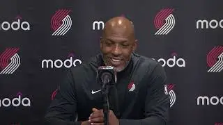 Chauncey Billups Postgame Interview | Portland Trail Blazers 106, LA Clippers 105