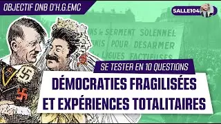 Se tester ✔︎ - Démocraties fragilisées et expériences totalitaires durant l'entre-deux-guerres.