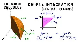 Double integration over general regions, Multivariable Calculus Unit 4 Lecture 3