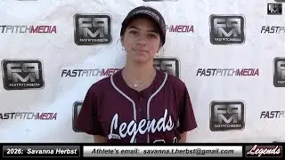 2026 Savanna Herbst 3.96 GPA - Athletic Lefty Slapper, Outfielder, Middle Infielder Recruiting Video