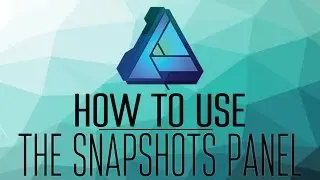 How to Use the Snapshotes panel in Affinity Designer!