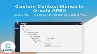 How to add custom Context Menu in Oracle APEX Tree Region || Implement Chart of Accounts (Part 1)