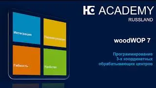 HOMAG Academy: woodWOP 7. Программирование 3-х координатных обрабатывающих центров