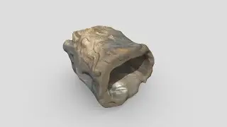 Ancient Tree Trunk - low poly PBR 3d model