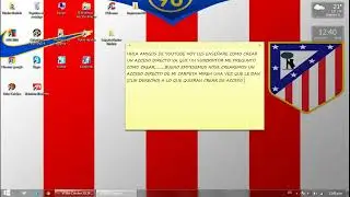 Como Crear Un acceso directo en el escritorio,De un Programa O juego