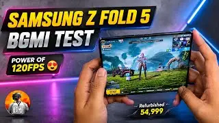 Samsung Z fold 5 Bgmi Test 😱 power of 120Fps