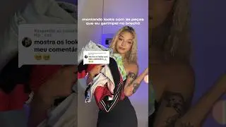 montando looks com as peças que eu garimpei no brechó🤍