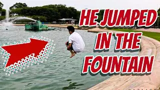 I DARE HIM TO JUMP IN! (COPS WERE CALLED)