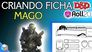 Live: Criando ficha de um MAGO meio-orc- D&D 5e no Roll20