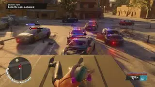 Saints Row - Drawing Heat - EPIC 5 STAR POLICE CHASE!!!