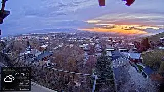 Cloudy sunset timelapse, April 18th, 2023