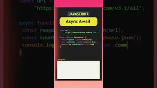 javascript async await #shorts #youtubeshorts #javascript #asyncawait #es6 #programming #frontend