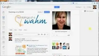 Finding the URL on Google Plus