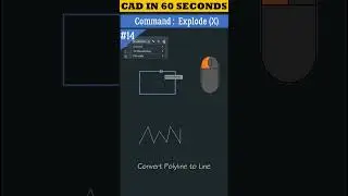 CAD in 60 Seconds | Explode Command in AutoCAD 