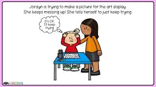 Positive Self-Talk social story for preschool
